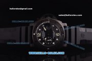 Panerai Luminor Submersible 1000m PAM305 Automatic Black PVD Case with Black Dial and Black Rubber Strap - 7750 Coating