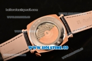 Vacheron Constantin Historiques American Asia Automatic Rose Gold Case with Black Dial and White Arabic Numeral Markers