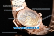 Patek Philippe Nautilus Miyota 9015 Automatic Rose Gold Case White Dial With Stick Markers Rose Gold Bracelet