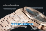 Audemars Piguet Royal Oak Swiss Quartz Rose Gold Case with Grey Dial and Rose Gold Bracelet (EF)