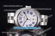 Cartier Cle de Cartier Asia ST16 Automatic Stainless Steel Case/Bracelet White Dial and Roman Markers