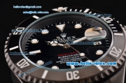 Rolex Pro-Hunter Submariner 2813 Automatic PVD Case with Black Dial Whtie Markers and PVD Strap
