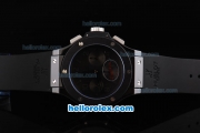 Hublot Big Bang Swiss Valjoux 7750 Chronograph Movement Full Black Ceramic Case with Black Dial and Rubber Strap