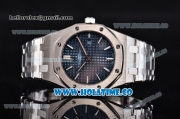 Audemars Piguet Royal Oak Swiss Quartz Steel Case/Bracelet with Blue Dial and White Stick Markers