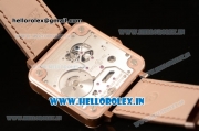 Bell & Ross BR X2 Tourbillon Manual Winding Rose Gold Case With Alligator Strap All Sapphire