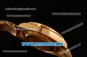 Rolex GMT-Master II Swiss ETA 2836 Automatic Yellow Gold Case With Ceramic Bezel Black Dial 116718 BK