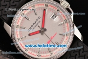 Chopard Alfa Romeo Miyota OS2035 Quartz Steel Case with Grey Dial and Stick Markers