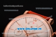 IWC Portofino Chrono Swiss Valjoux 7750 Automatic Rose Gold Case with White Dial and Rose Gold Stick Markers