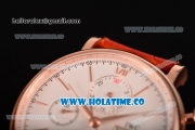 IWC Portofino Chrono Swiss Valjoux 7750 Automatic Rose Gold Case with White Dial and Rose Gold Stick Markers