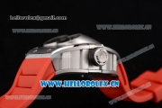 Richard Mille RM053 Asia Automatic Steel Case with Skeleton Dial and Red Rubber Strap