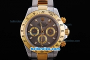 Rolex Daytona Oyster Perpetual Automatic Movement Two Tone with Gold Bezel and Grey Dial