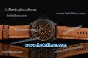 Panerai PAM 00365 Luminor 1950 Equation of Time Tourbillon Automatic PVD Case with Brown Dial an Brown Leather Bracelet Panerai PAM 00365 Luminor 1950 Equation of Time Tourbillon Automatic PVD Case with Brown Dial an Brown Leather Bracelet