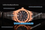 Audemars Piguet Royal Oak 39MM Miyota 9015 Automatic Rose Gold Case with Blue Dial and Stick Markers (BP)