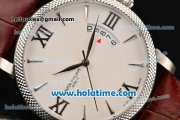 Patek Philippe Calatrava Swiss ETA 2824 Automatic Steel Case with White Dial and Stick/Roman Numeral Markers