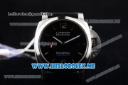 Panerai Luminor Marina 1950 America's Cup 3 Days Automatic PAM 727 Clone P.9010 Automatic Steel Case with Black Dial and Black Leather Strap - 1:1 Original (EF)