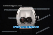 Richard Mille RM053 Asia Automatic Steel Case with Skeleton Dial and Black Rubber Strap