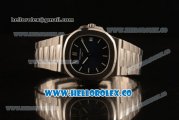 Patek Philippe Nautilus Jumbo Miyota 9015 Automatic Full Steel with Black DIal and Stick Markers - 1:1 Original