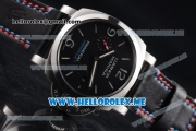Panerai Luminor Marina Oracle Team USA 8 Days Limited Edition PAM 724 Clone P.9000 Automatic Steel Case with Black Dial and Stick/Arabic Numeral Markers (KW)