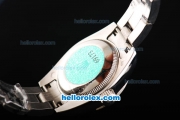 Rolex Datejust Oyster Perpetual Automatic Movement Full Steel with Blue Roman Markers and White Dial-Lady Size