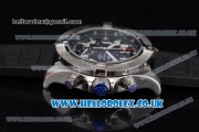 Breitling Avenger Seawolf Chrono Miyota OS10 Quartz Steel Case with Black Dial Black Subdials and Arabic Number Markers