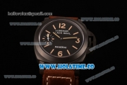 Panerai Luminor Black Seal PAM 785A Clone P.5000 Manual Winding DLC Case with Black Dial and Yellow Markers