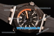 Audemars Piguet Royal Oak Offshore Diver Clone AP Calibre 3120 Automatic Ceramic Case with Black Dial and White Stick Markers