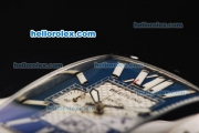 Breitling Bently Flying B Chronograph Miyota Quartz Movement Full Steel with Blue Dial and Stick Markers