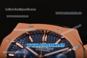 Audemars Piguet Royal Oak 41MM Chrono Miyota Quartz Full Rose Gold with Blue Dial and White Stick Markers