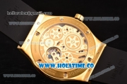 Hublot Classic Fusion Shawn Carter Asia 6497 Manual Winding Yellow Gold Case with Gold Dial and Stick Markers