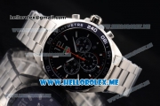 Tag Heuer Formula 1 Chronograph Miyota Quartz Stainless Steel Case/Bracelet with Black Dial and Stick/Arabic Numeral Markers