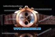 Corum Bubble Tourbillon Asia ST25 Automatic Rose Gold Case with Rose Gold Dial and Brown Leather Strap