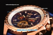 Breitling for Bentley RL10 Tourbillion Automatic Rose Gold Case with Blue Dial and Blue Leather Strap