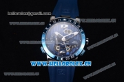Ulysse Nardin Executive Dual Time & Big Date Asia ST25 Automatic Steel Case Blue Dial Blue Bezel and Blue Rubber Strap