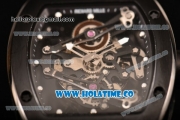 Richard Mille RM 038 Asia Automatic PVD Case with Skeleton Dial and Black Rubber Strap