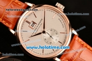 A.Lange&Sohne Saxonia Miyota Quartz Rose Gold Case with Stick Markers and White Dial