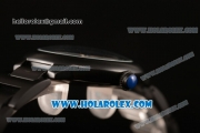 Cartier Rotonde De Miyota Quartz PVD Case/Bracelet with Blue Dial