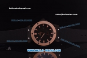 Hublot Classic Fusion Automatic PVD Case with Rose Gold Bezel and Black Carbon Fibre Dial-ETA Coating