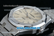 Audemars Piguet Royal Oak Swiss ETA 2824 Automatic Full Steel with White Dial and Stick Markers - 1:1 Origianl (ZF)
