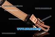 Patek Philippe Calatrava Swiss ETA 2824 Automatic Steel Case with Rose Gold Dial Diamonds/Roman Numeral Markers and Rose Gold Bezel