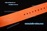 Rolex Milgauss SE Stealth Orange Asia 2813 Automatic PVD Case Orange Nylon Strap with Black Dial Orange Stick Markers