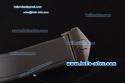 Tag Heuer Mikrogirder 5000 Chronograph Miyota OS10 Quartz PVD Case with Black Rubber Strap and Black Dial