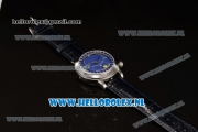 Patek Philippe Grand Complication Sky Moon Celestial Compass Miyota 9015 Automatic Steel Case with Blue Dial and Blue Genuine Leather Strap (GF)