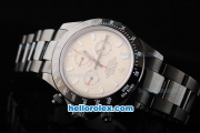 Rolex Daytona Miyota Quartz Movement Full PVD with Yellow Dial and White Stick Markers