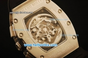Richard Mille RM011 Automatic Movement Steel Case and Bezel with Black Rubber Strap