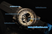 Ferrari Chronograph Quartz Movement 7750 Coating Case with Black Rubber Strap