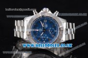 Breitling Avenger Seawolf Chrono Miyota OS10 Quartz Stainless Steel Case/Bracelet with Blue Dial and Stick Markers