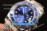 Rolex Submariner Blue Ceramic Bezel With Blue Dial All Steel With ETA 2836 EW