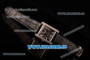 Cariter Tank MC Swiss ETA 2824 Automatic Steel Case with Black Dial and White Roman Numeral Markers - Diamonds Bezel
