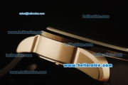 Porsche Design Chronograph Quartz Steel Case with PVD Bezel and Black Dial-Black Rubber Strap