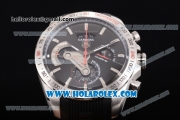 Tag Heuer Grand Carrera Calibre 36 Chrono Miyota Quartz Steel Case with Black Dial and Stick Markers